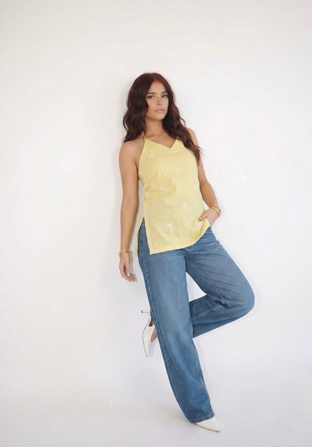 Butter Bow Halter Kurti