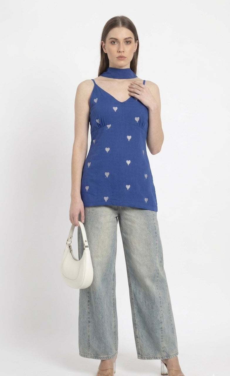 Azure Versatile Scarf kurti
